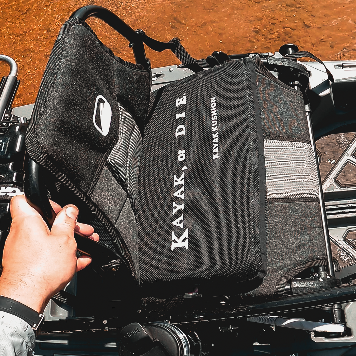 Square Kushion | Kayak or Die
