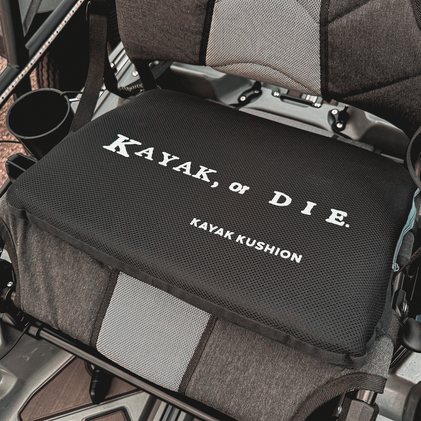Square Kushion | Kayak or Die